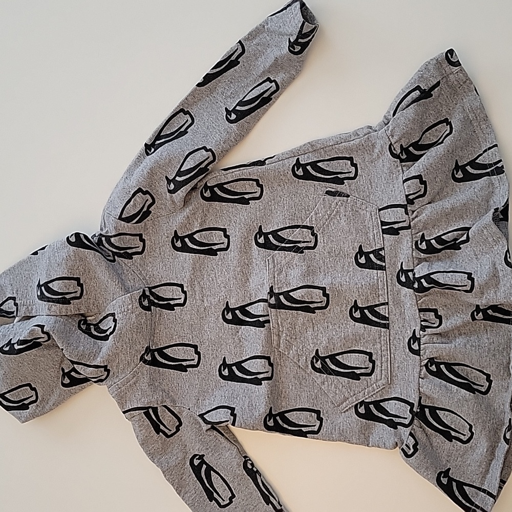 Tea Collection T2 Penguin pattern hoodie/dress